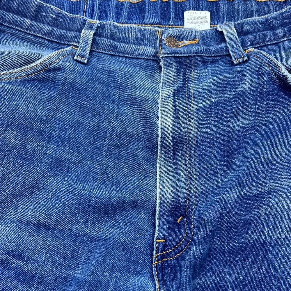 VTG Levi's 852 Orange Tab Blue Denim Jeans Mens Sz 38‎ Fits 36